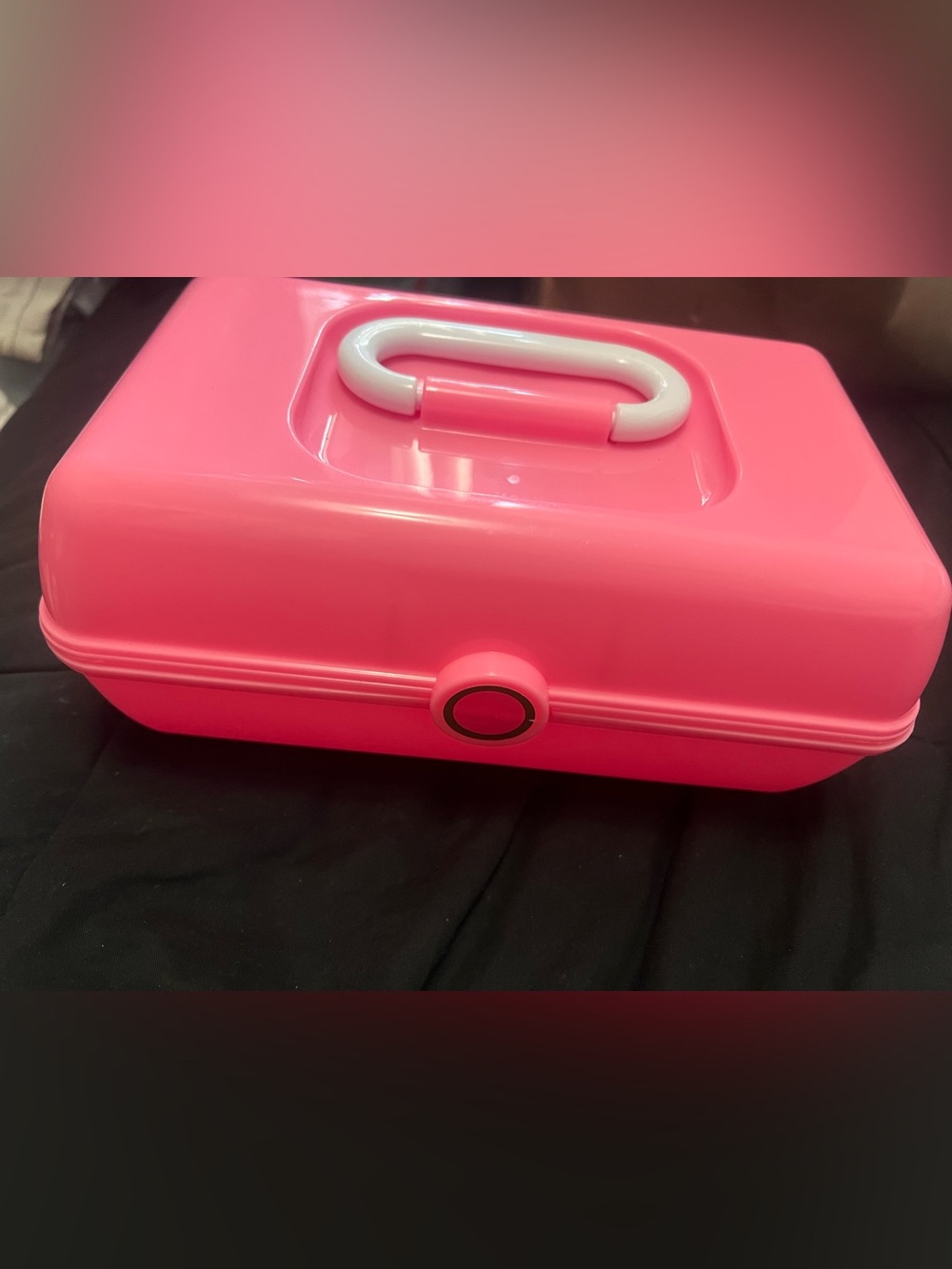 Pink Portable Storage Case with Handle - Home Organization